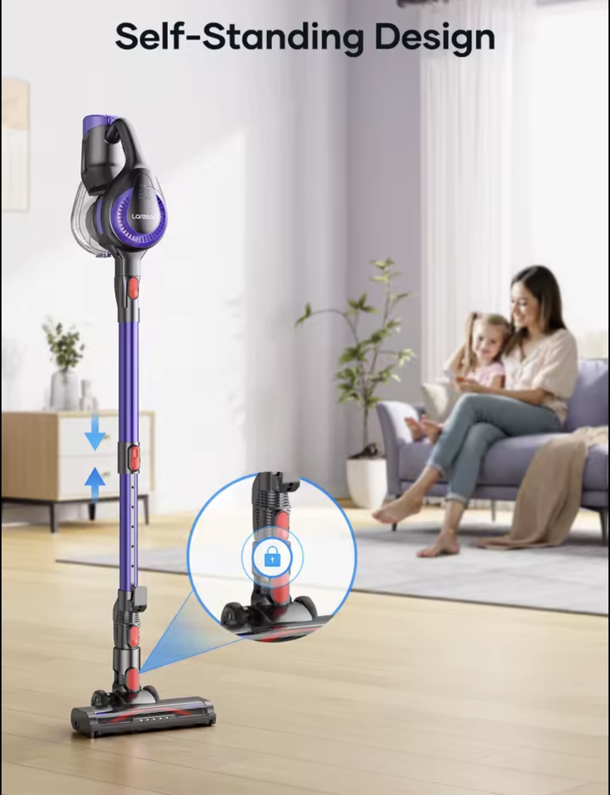 Odkurzacz bezprzewodowy Laresar V10 Lite - obrazek 3